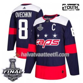 Lasten NHL Washington Capitals Pelipaita Alex Ovechkin 8 2018 Stanley Cup Final Patch Adidas Stadium Series Authentic